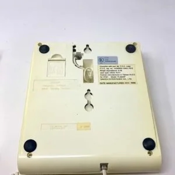 at n t Other Vintage Att Big Button Corded Phone White 993